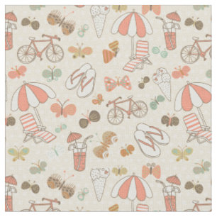 Tissu Motif de vacances d'été