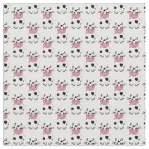 Tissu Motif de vache à dessin animé