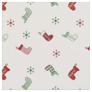 Tissu Motif de veille de Noël personnalisé