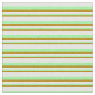 Tissu Motif de verge foncé, vert et crème de menthe