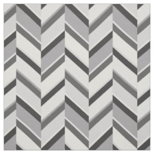 Tissu motif de zigzag géométrique gris neutre et chic