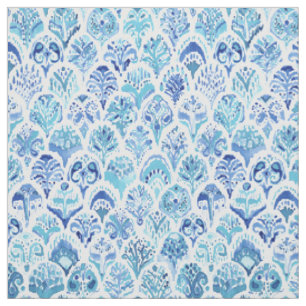 Tissu Motif d'échelle d'aquarelle de SIRÈNE de PAISLEY
