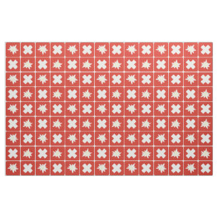 Tissu Motif d'edelweiss de la Suisse