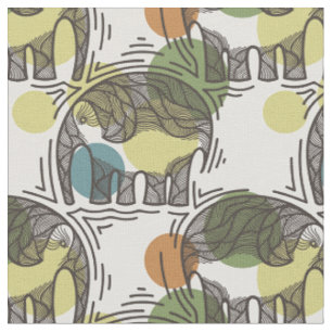 Tissu Motif d'éléphant