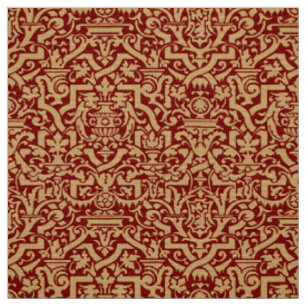 Tissu Motif d'époque victorienne orné et complexe de sty