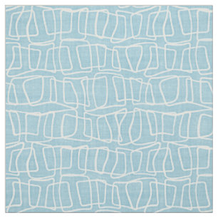 Tissu Motif des Carrés du Blue Modern Round Light Paste