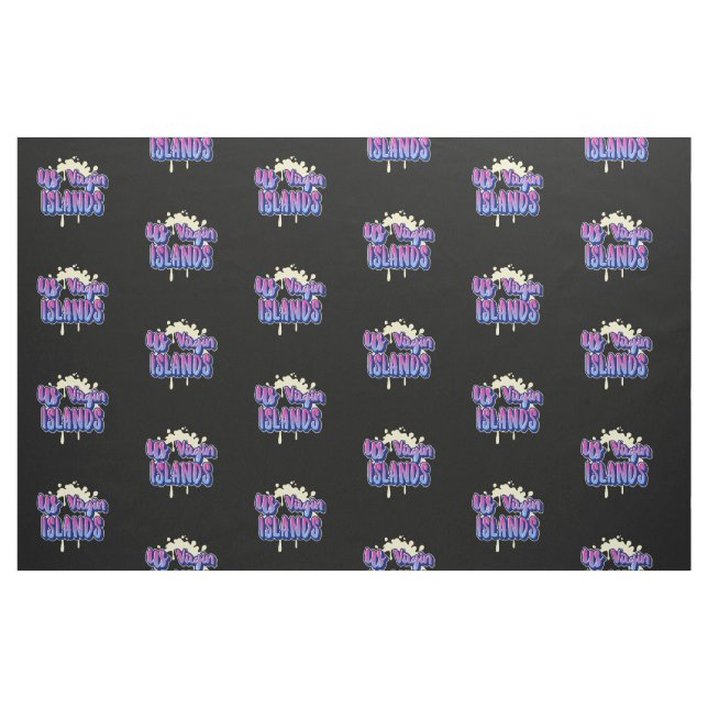 Tissu MOTIF des îles Vierges américaines USVI (Yard)