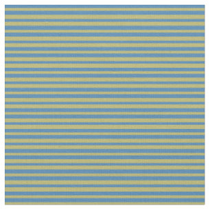 Tissu Motif des rayures de kaki bleu et foncé