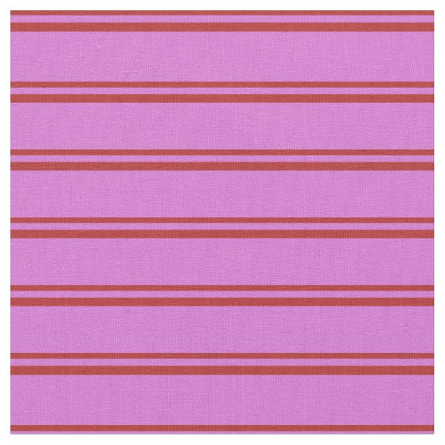Tissu Motif des rayures rouge et orchidée (Fermer)