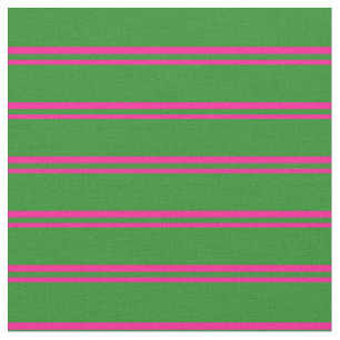 Tissu Motif des rayures vertes roses profondes et forest