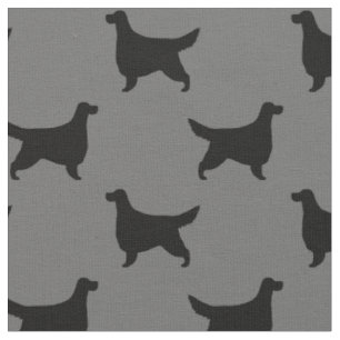 Tissu Motif des silhouettes de chien de Gordon Setter