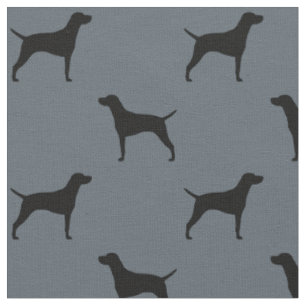 Tissu Motif des silhouettes de chien de Vizsla