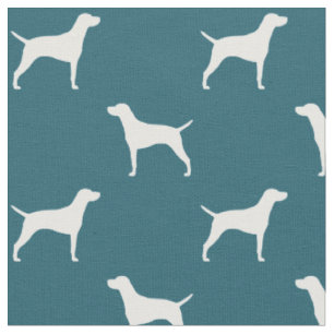 Tissu Motif des silhouettes de race de chien de Vizsla