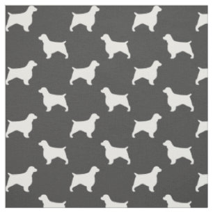 Tissu Motif des silhouettes espagnoles de Welsh Springer