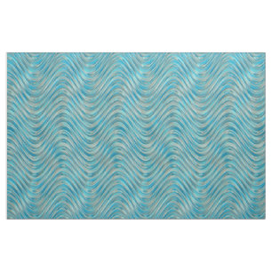 Tissu Motif des vagues de verre de l'Aqua Turquoise Blue
