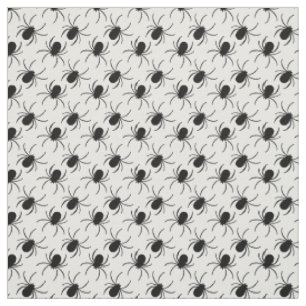 Tissu motif d'halloween noir veuve