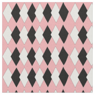 Tissu Motif diamant du milieu du siècle 