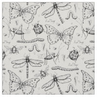 Motif d'illustration pour les insectes élégants de