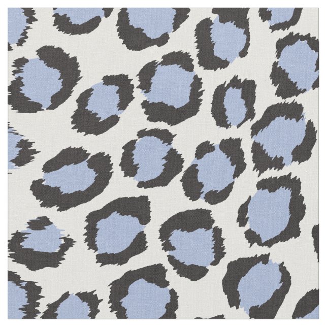 Tissu motif d'impression de guépard bleu clair chic et a (Fermer)