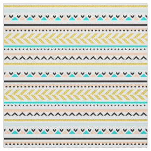 Tissu Motif d'inspiration géométrique moderne Aztec Trib