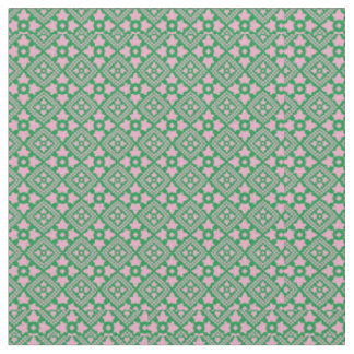 Tissu Motif d'ivoire rose