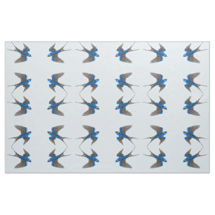 Tissu Motif d'oiseau d'hirondelle de grange de vol
