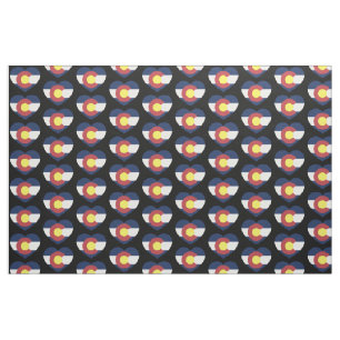 Tissu Motif du Coeur amoureux du drapeau de l'État du C