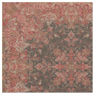 Tissu Motif du feuillage européen de l'époque victorienn