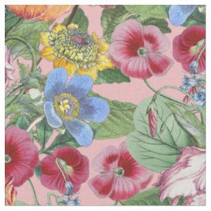 Tissu Motif du jardin des fleurs printanières