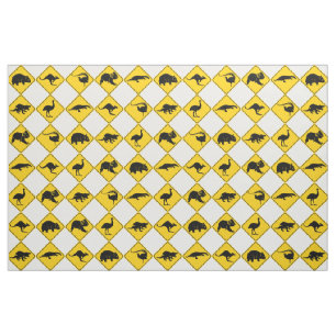 Tissu Motif du tableau de bord des signes de la route de