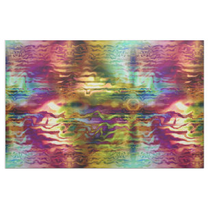 Tissu Motif d'un groupe arc-en-ciel psychédélique Tie 