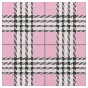Tissu Motif écossais classique rose Tartan