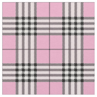 Tissu Motif écossais classique rose Tartan