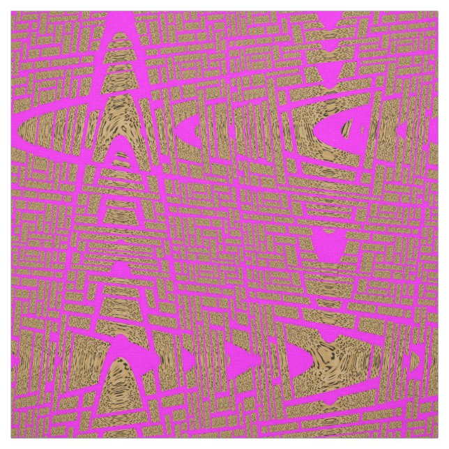 Tissu Motif Empreinte de léopard rose chaud (Échantillon)