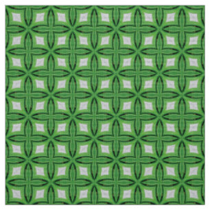 Tissu motif en carreaux de diamant vert