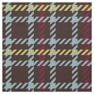 Tissu motif en plâtre turquoise et marron rétro