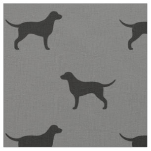 Tissu Motif enduit bouclé de silhouettes de chien