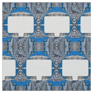 Tissu Motif et texte fractionné psychédélique