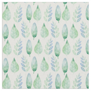 Tissu Motif Feuille aquarelle