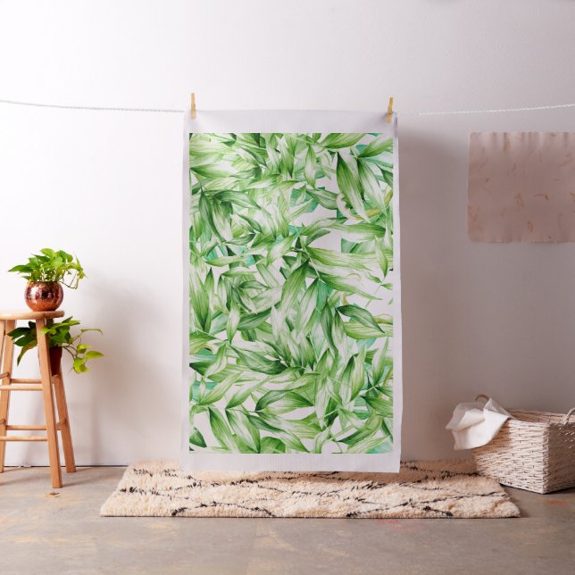 Tissu Motif Feuille Tropical Palm (In Situ)