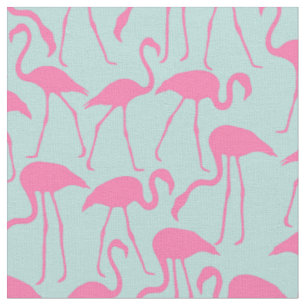 Tissu Motif Flamants roses roses
