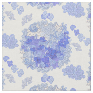 Tissu Motif floral 2 d'hortensia