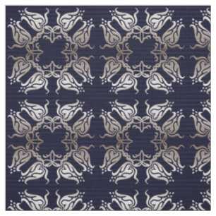 Tissu motif floral baroque