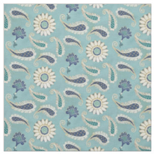 Tissu motif floral d'art de Paisley de Marocain de