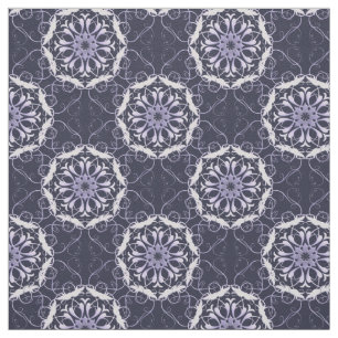 Tissu motif floral de damassé