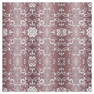 Tissu motif floral de damassé