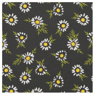 Tissu Motif floral de marguerite douce
