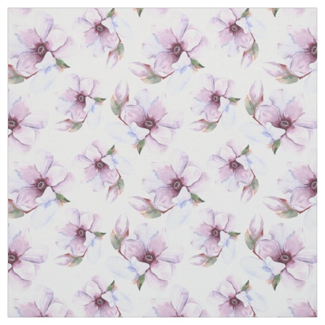 Tissu Motif floral romantique (Échantillon)