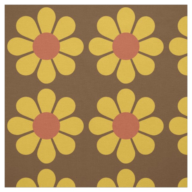 Tissu Motif Floral Vintage rétro (Échantillon)