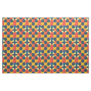 Tissu Motif Géométrique Abstrait